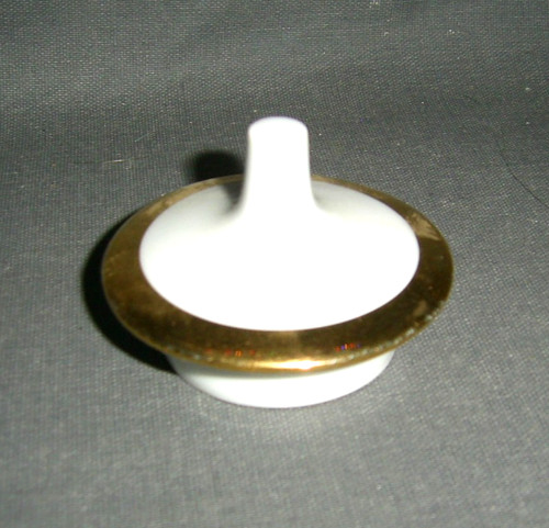 Deckel weiss goldrand 50er - deckel,