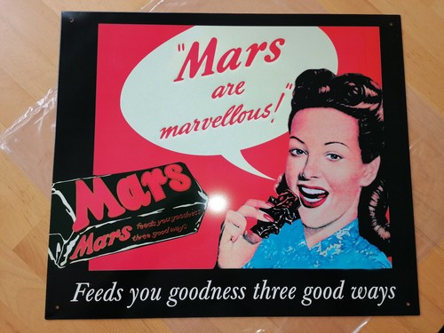 Großes mars blechschild 90er - großes,