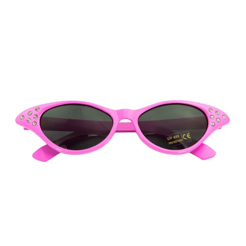 Sonnenbrille rosa 50er 60er - rosa,