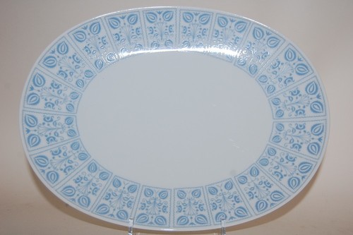 Platte 36cm blaues muster 50er - platte,